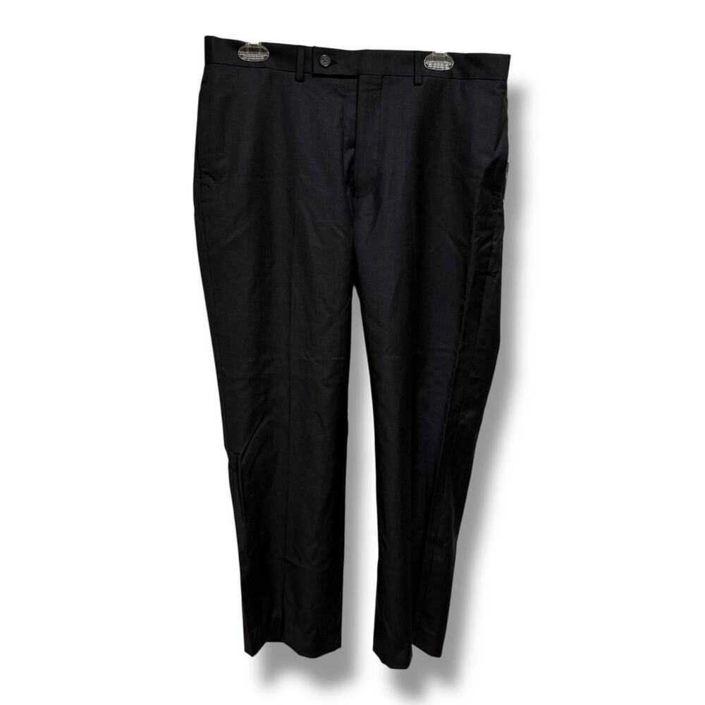 Calvin Klein Men’s Wool Slim Fit Dress Pants Charcoal Gray 34x30 – Retail $175